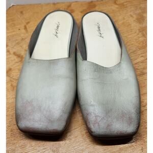 Marsèll Light Gray Leather Mule Flat Pre Owned See Pics Solid Shoe Needs Color